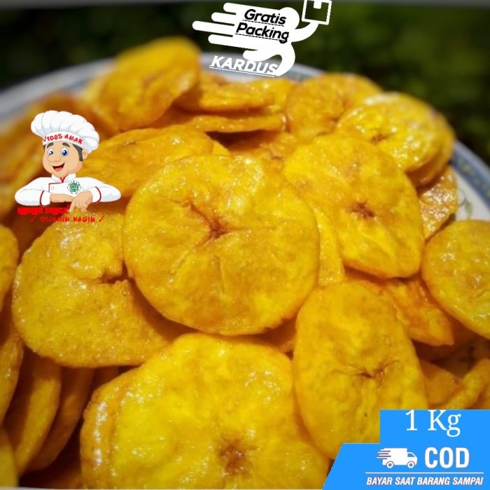 

BERKUALITAS [1Kg] KERIPIK PISANG MANIS KOIN / PISANG KOIN COKLAT Hamba Snack