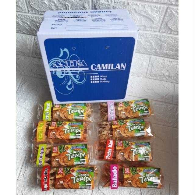 

PRODUK TERBATAS Paket Keripik tempe 1 dus isi 8 bungkus