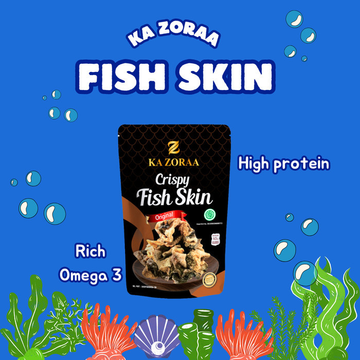 

BERKUALITAS Keripik kulit ikan fish skin KA ZORAA