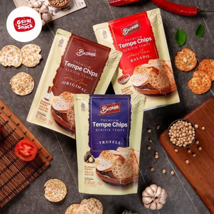 

TERLENGKAP BeChips Tempe Chips Premium Keripik Tempe Sagu Khas Bandung