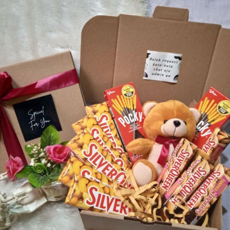 

SPECIAL Hampers coklat boneka kado ulang tahun wisuda aniversary valentine gift box It34