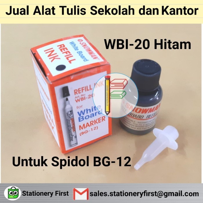 

Tinta Isi Refill Spidol Snowman White Board Papan Tulis WBI-20 Grosir