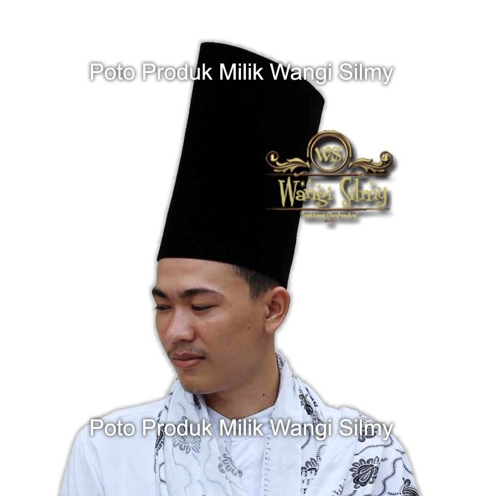 SALE Songkok Tinggi 50cm Hitam Polos - Songkok Hitam Polos 50 CM - Songkok Kopiah Peci Tinggi 50cm d