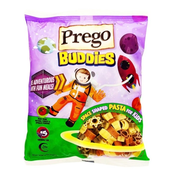 

PROMO / BEST SELLER / PREGO Buddies Kids Shaped Pasta - Space 200gr Halal NON COD