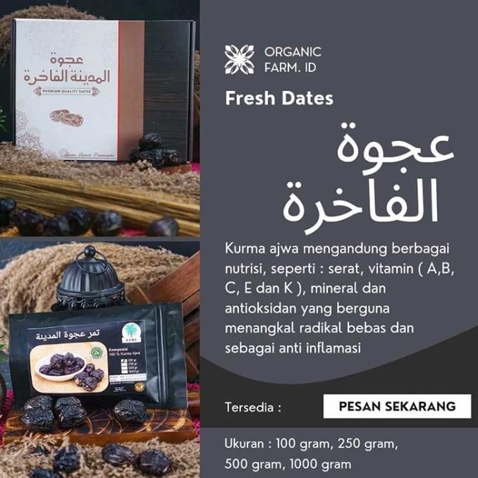 

Kurma Ajwa / Nabi 500Gr Asli Madinah Premium Quality Original Dan Terpercaya
