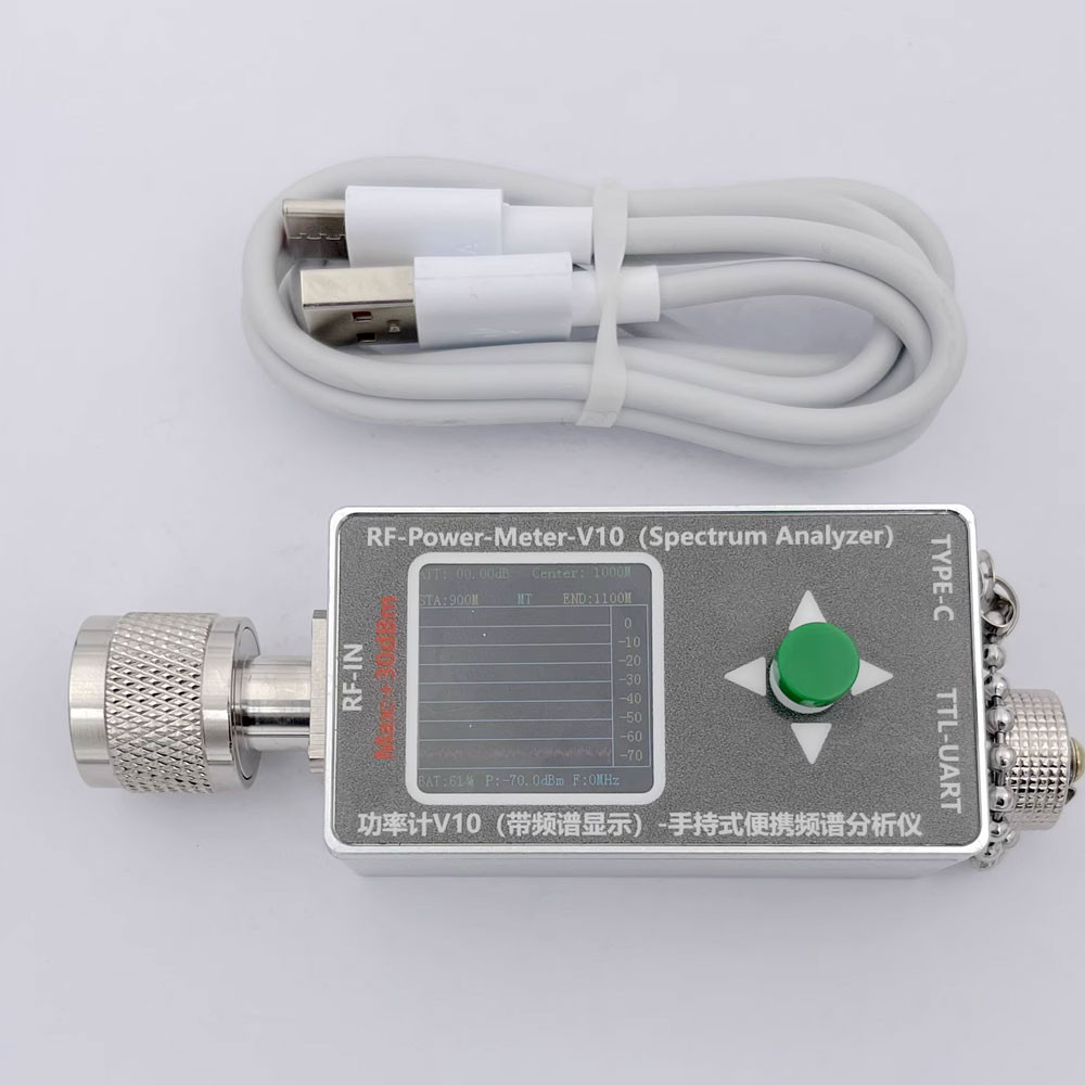 VANE RF-Power-Meter-V10 RF Power Meter Handheld Spectrum Analyzer with Spectrum Display and Type-C P