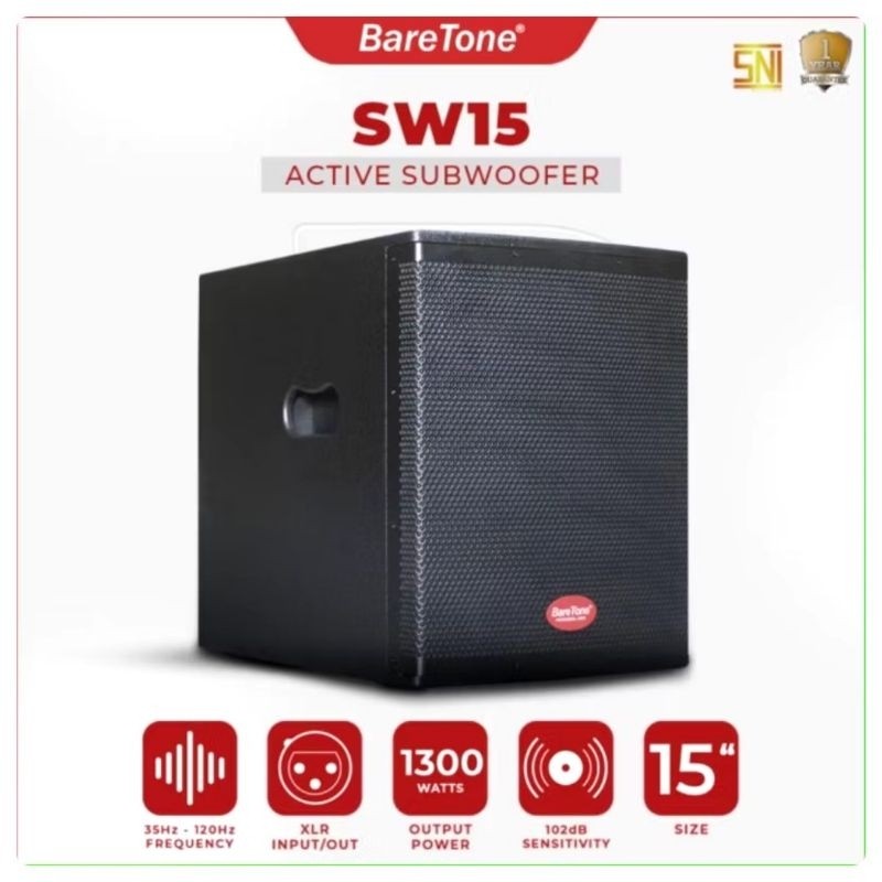 Baretone SW15 Subwoofer Aktif 15inch Baretone