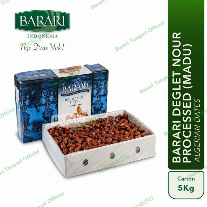 

Kurma Barari Deglet Nour Processed (Madu) 5 Kg Algeria