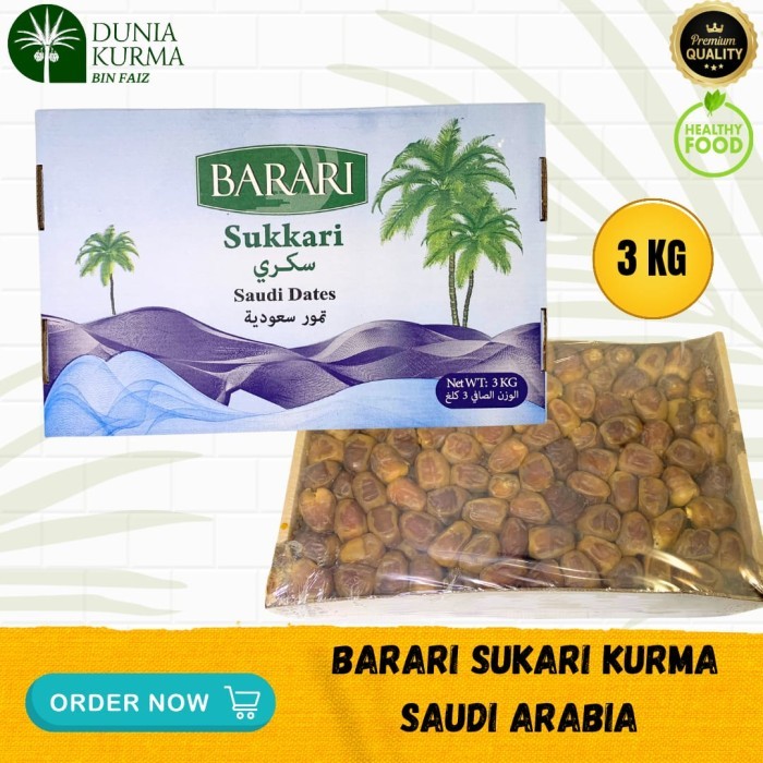 

Kurma Barari Sukkari 3 Kg Saudi Arabia