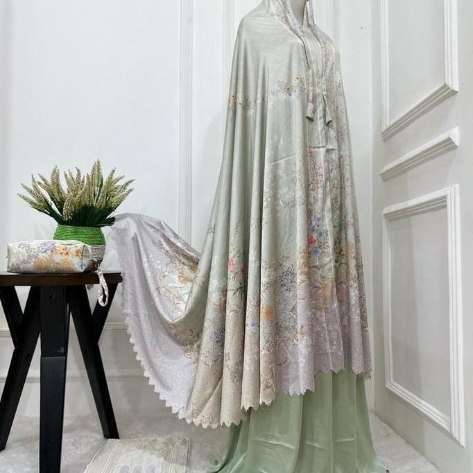 Miliki Mukena Sahara Vanel Sutra Silk Lasercut  Sajadah Set Series