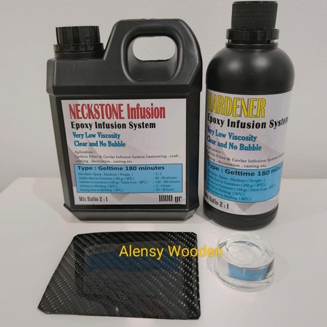 Promo Epoxy Neckstone Infusion 1,5 kg, Epoxy Infusion ( 4 type ) untuk serat carbon, sangat encer CO