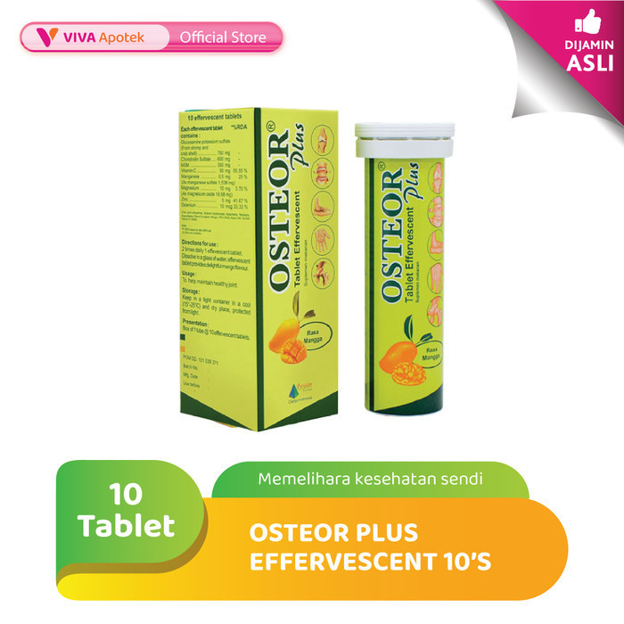 Osteor Plus Effercesvent Suplemen Tulang & Sendi (10 Tablet Eff)
