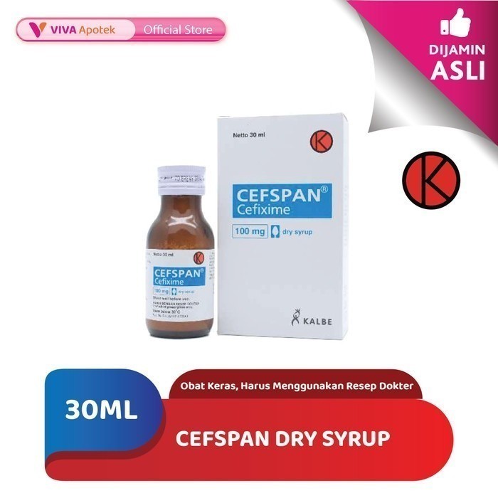 Cefspan Dry Syrup / Cefadroxil / Antibiotik / Infeksi Bakteri (30 ml)