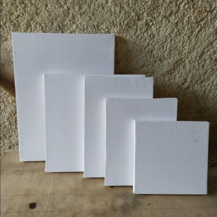 

Kanvas/Media Lukis Ukuran 100 x 100 x 3.5cm Warna Putih