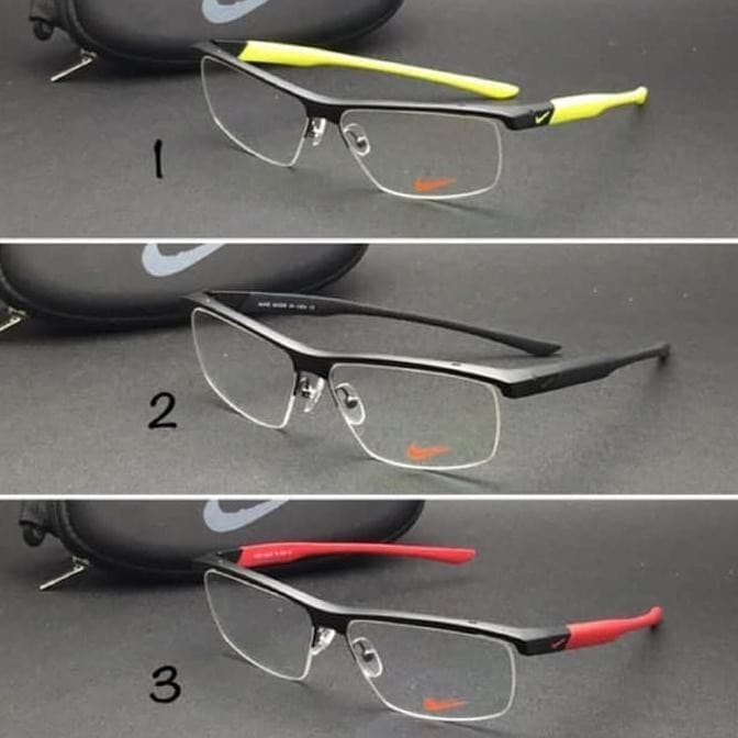 Frame Kacamata Nike 7077 Sport Hitam Dark Blue #Gratisongkir #Sale #Discount