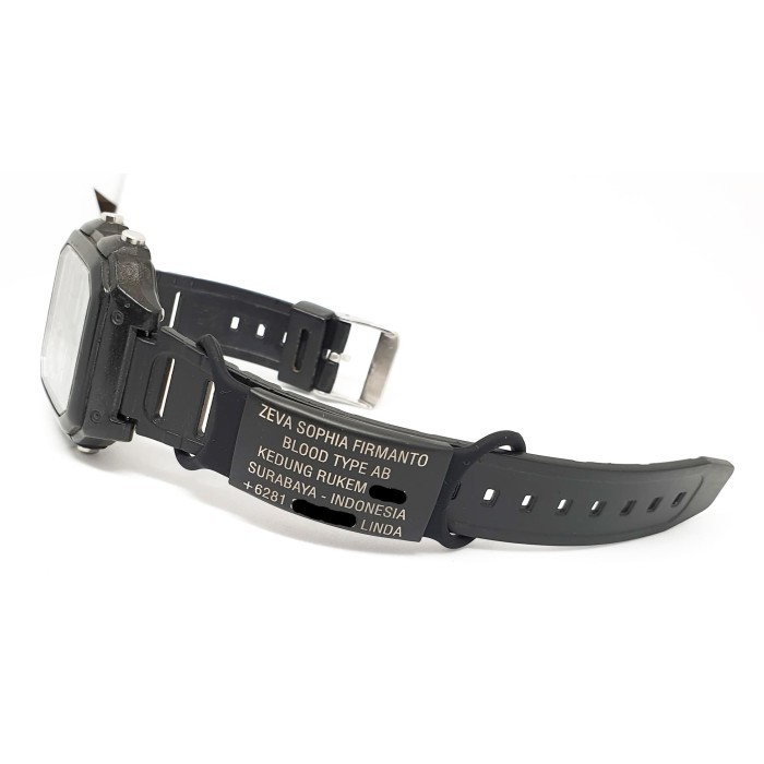 Plat Hitam Data Identitas Di Jam Tangan- Jam Identitas #Gratisongkir #Sale #Discount