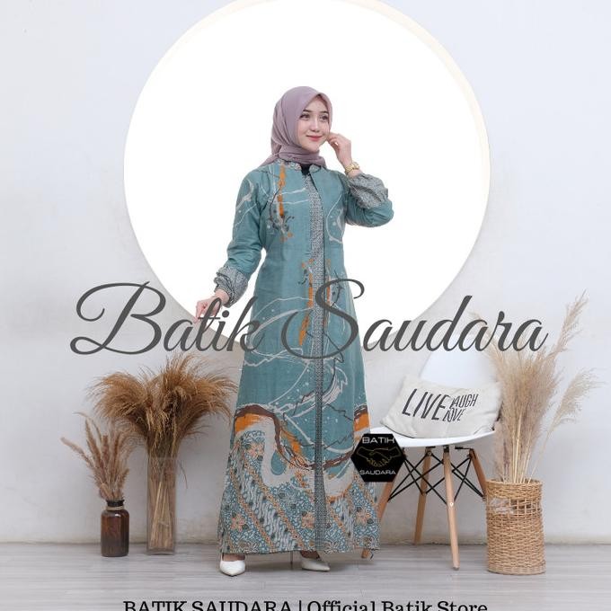 Gamis Batik Bolero Baju Wanita Muslim Terbaru Jumbo Moti Songket Merah Terbaru