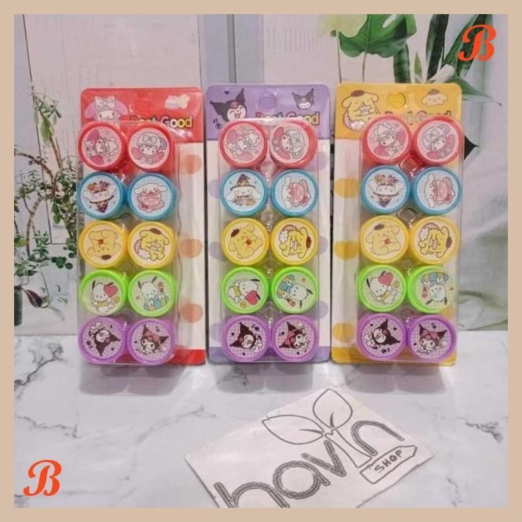 

| KK | STEMPEL/CAP/STAMP SET ANAK SANRIO KUROMI LOTSO CINNAMOROL