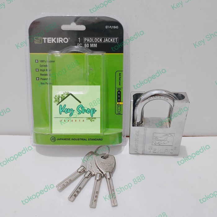Terbaru Gembok Pagar Anti Maling Stainless 60Mm Gembok Jaket Tekiro
