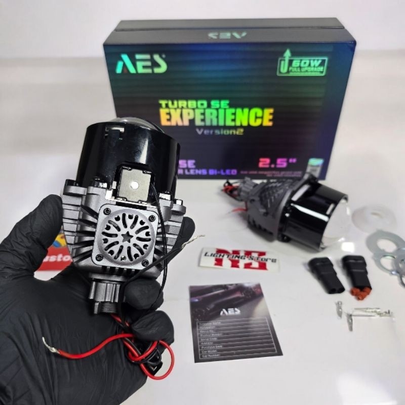 PROJIE BILED AES TURBO EXPERIENCE 60WATT 2,5 INCH VARIO LED OLD 125 150 SEPAKET REFLEKTOR
