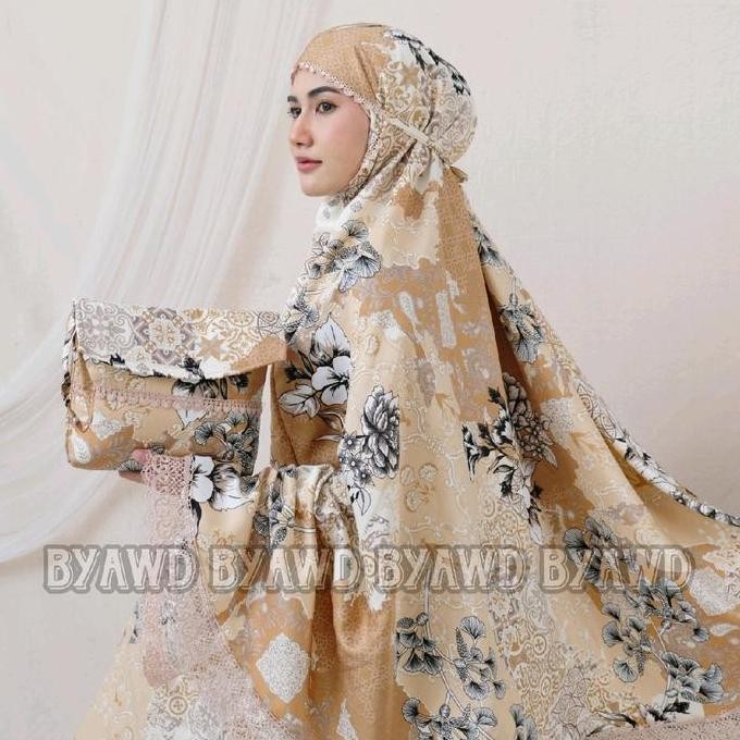 Diskon Mukena Dewasa Sutra 2In1 Premium _ Mukena Mewah _ Mukena Hantaran _ Mukena Masa Kini _ Mukena