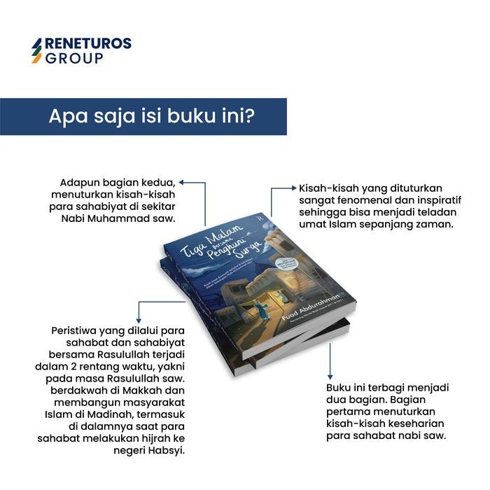 

Rene Islam Buku Kisah Islami Tiga Malam Bersama Penghuni Surga Karya Fuad Abdurrahman Quran
