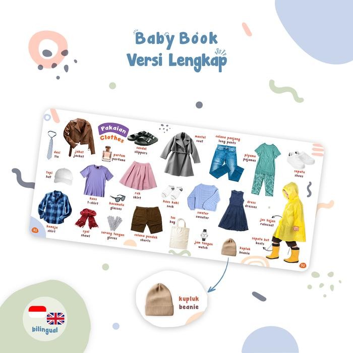 

Baby Book Versi Lengkap Buku Bayi Super Boardbook Bilingual 0 3 6 12 Bulan 1 2 3 Tahun Anak English