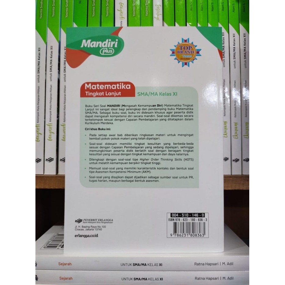 

Buku Soal Mandiri Plus Matematika Tingkat Lanjut Kelas 2/Xi 11 Sma Merdeka Erlangga