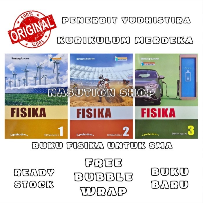 

Buku Fisika Kelas 1 2 3 / 10 11 12 Sma Yudhistira Kurikulum Merdeka Original