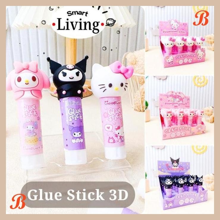

| KK | GLUE STICK ANAK SEKOLAH 3D SANRIO LEM BATANG KUROMI MELODY HELLO KITTY