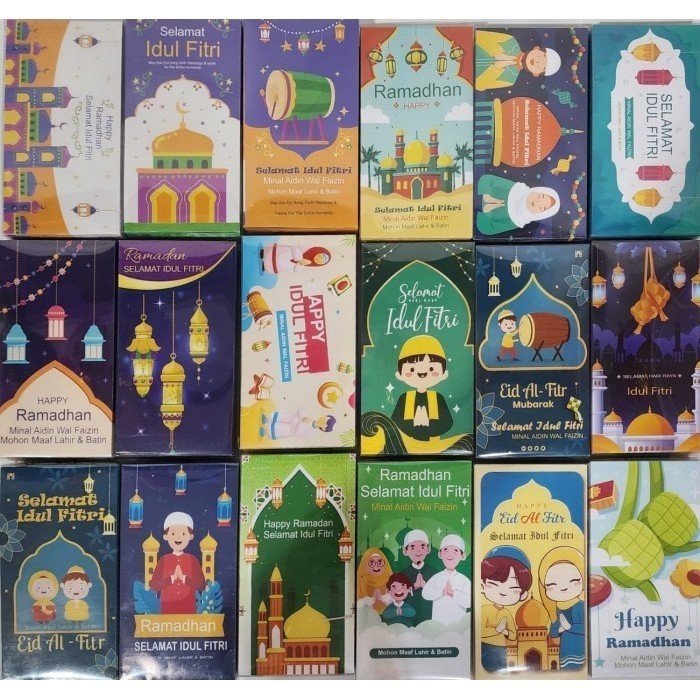 

New! Angpao Besar Idul Fitri isi 50 Box Mika Amplop Panjang Angpau Lebaran Idul Fitri