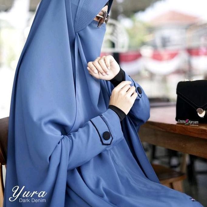 Super Hot, Abaya Yura Dress Only By Ummu Maryam Collections Abaya Flowy Anti Uv Mewah Stylish Keren 