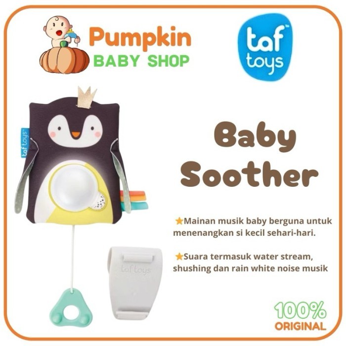 Taf Toys Prince The Penguin Baby Soother - Soother Mainan Anak