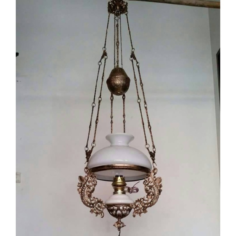 lampu antik gantung klasik R 28 jawa betawi retro kerek