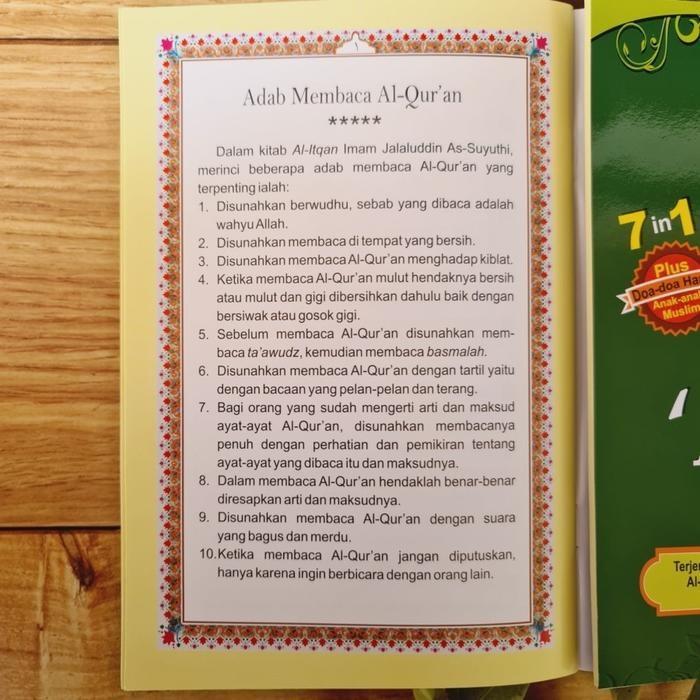 

Juz Amma Latin Terjemah Tajwid Warna 7In1 Ukuran A5 Kertas Hvs Alquran