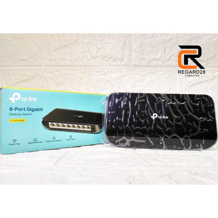 TP Link 8port Switch Hub Gigabit TL SG1008D
