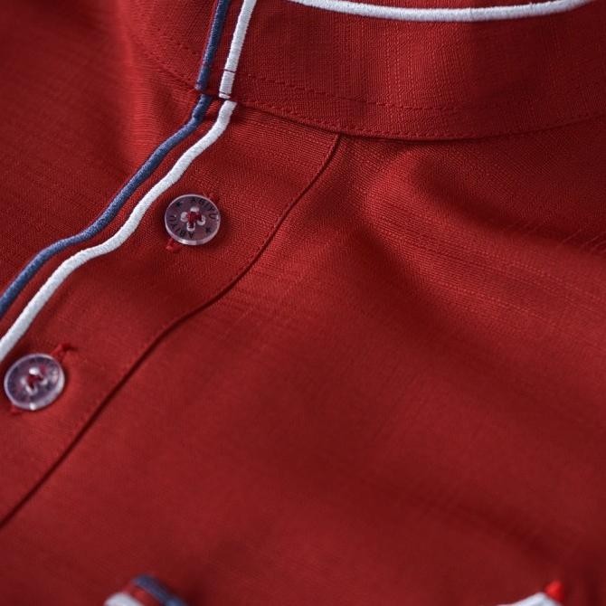 Jual, Abiyu Baju Gamis Jubah Pria Dewasa Lengan Panjang Jubah Pria Merah