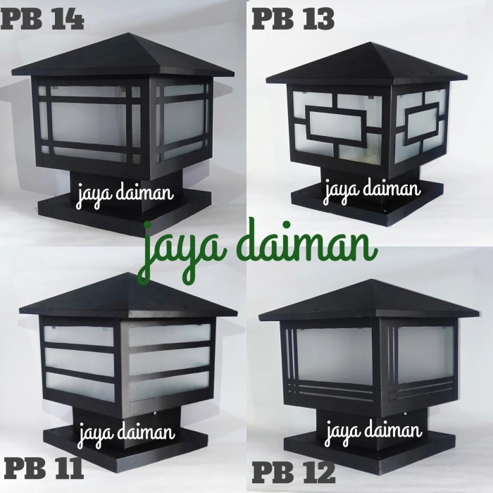 Lampu Pilar pagar Besar/Lampu taman pilar pagar PB