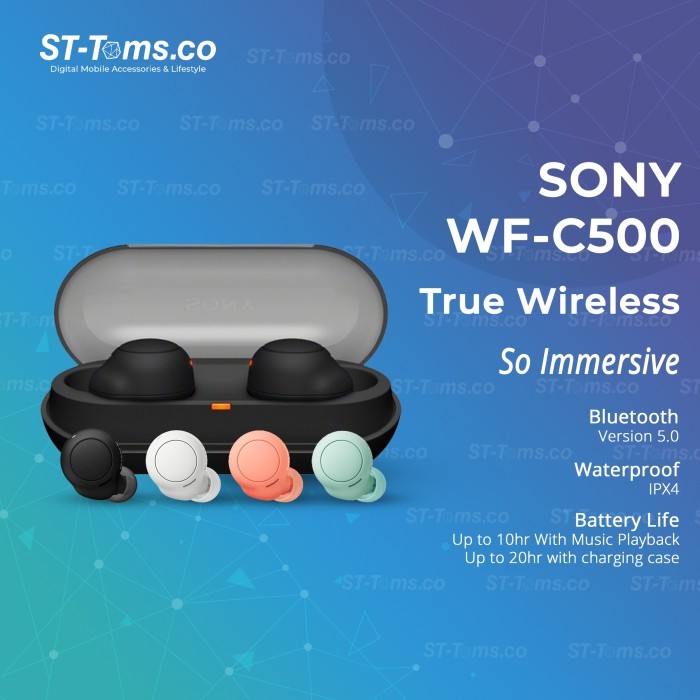 Sony Wf-C500 / Wf C500 True Wireless Headphones Tws Headset