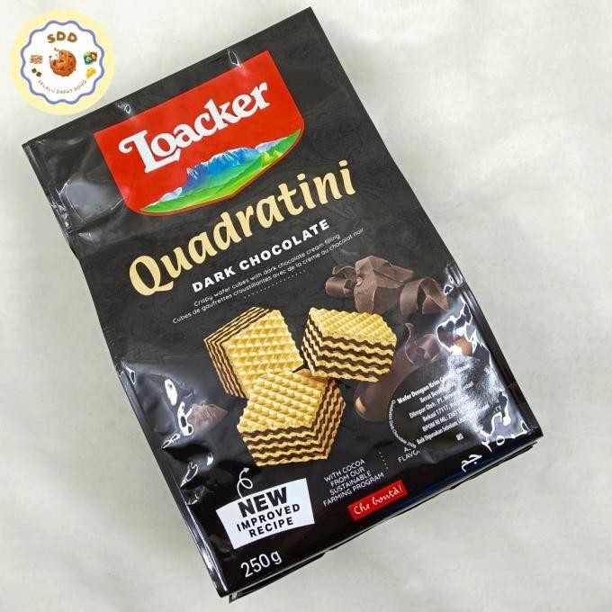 

Hot Sale !!! Loacker Besar Rasa Dark Chocolate 250Gr