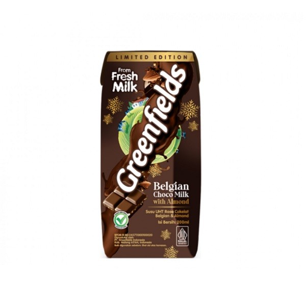 

GREENFIELDS UHT BELGIAN CHOCO W/ ALMOND 200 ML