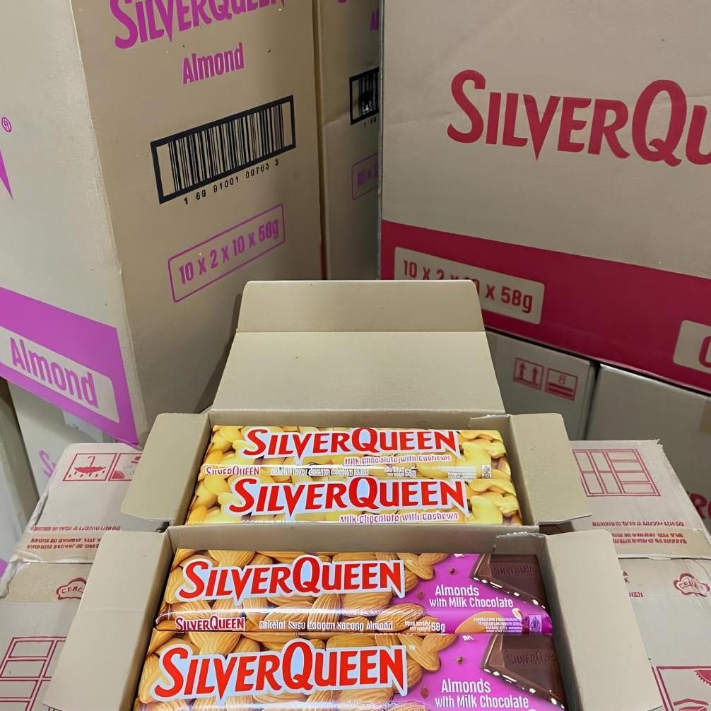 

SALE Cokelat Silverqueen EDISI VALENTINE Kacang Mede BRAND NEW 58 Gram/58 Gr/58Gram re-65