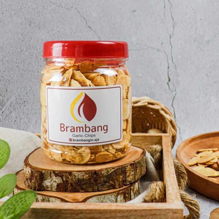 

FREE ONGKIR Bawang Putih Garing Garlic Chips by Brambang