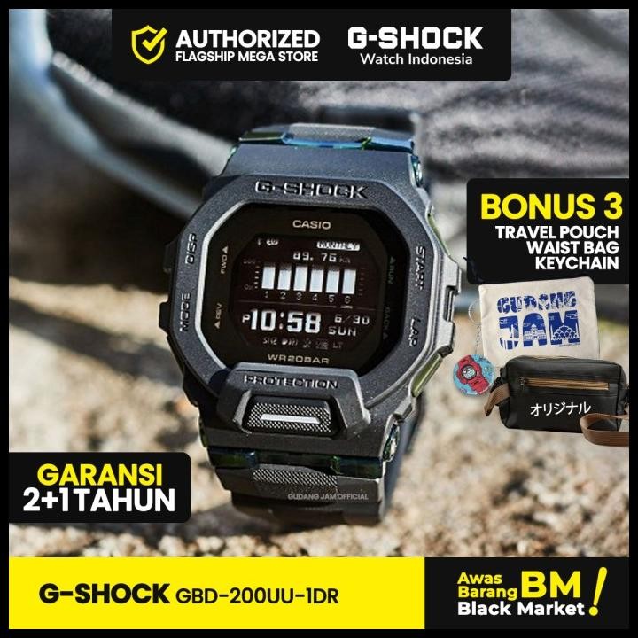 Terlaris G-Shock Gshock Gbd-200Uu-1Dr Gbd-200Uu Gbd-200 Gbd200Uu Gbd 200Uu Good Quality