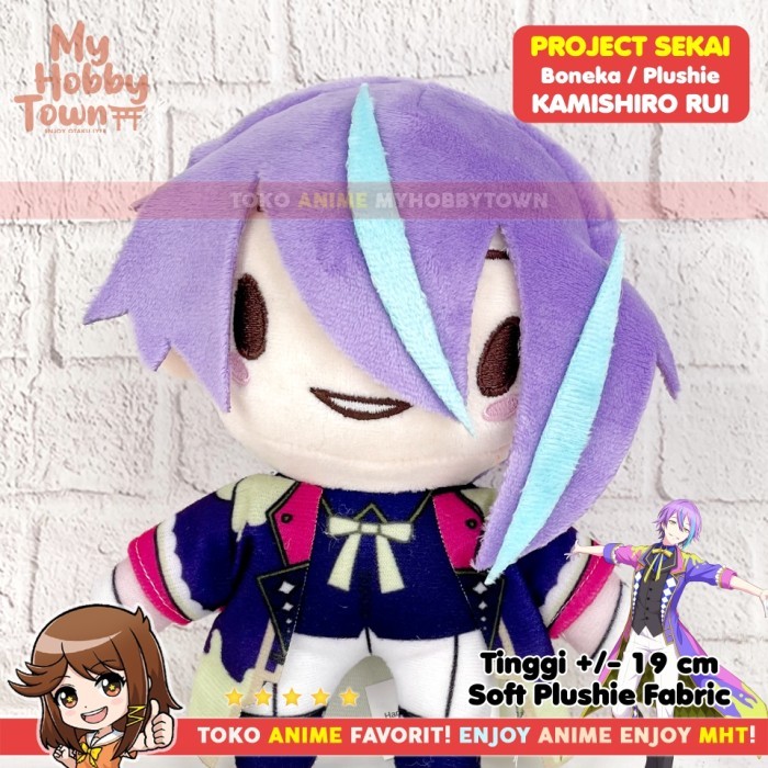 Boneka Anime Game Project Sekai Kamishiro Rui Wonderlands X Showtime Pjsekai Puroseka Plushie Doll