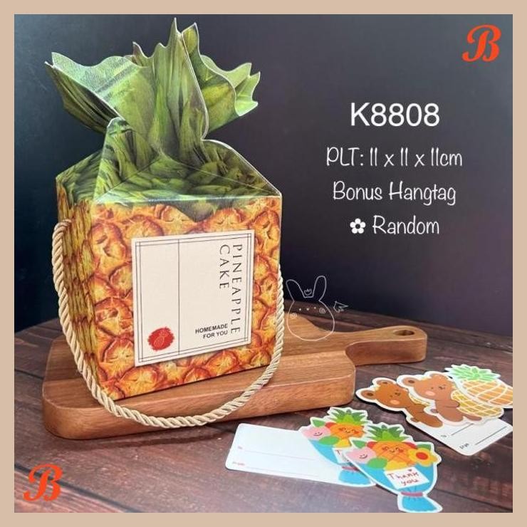 

| NS | KOTAK NASTAR K8808 DUS NENAS PINEAPPLE BOX PACKAGING