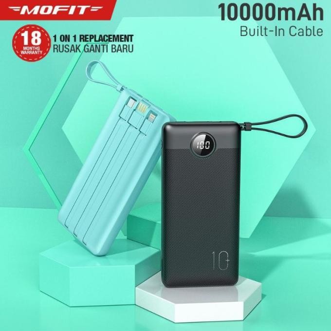 Sale Mofit M19 Powerbank 10000Mah + Fast Charger