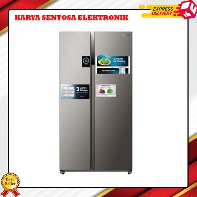 Promo Kulkas Hitachi Hrsn9552Dxid Side By Side 525 Liter Hrsn 9552 Dxid