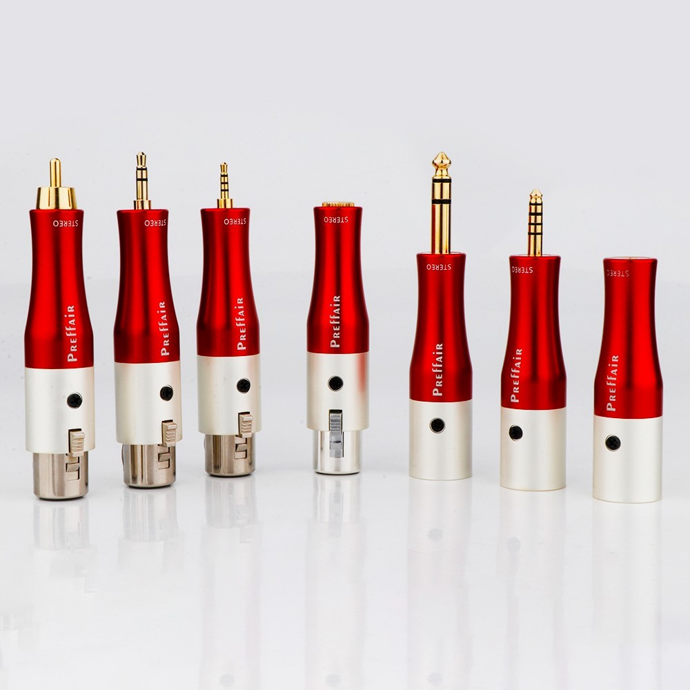 New 1PC Preffair 4 Pin XLR Balanced Male Female to RCA 4.4mm 3.5mm 2.5mm Pentaconn Adapter Male to F