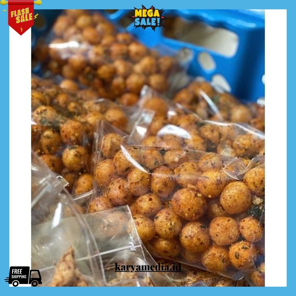 

Endog Lewo Pedas 250Gr Emplod Cimol Kering Pedas Cemilan Pedas Khas Garut Gratis Ongkir